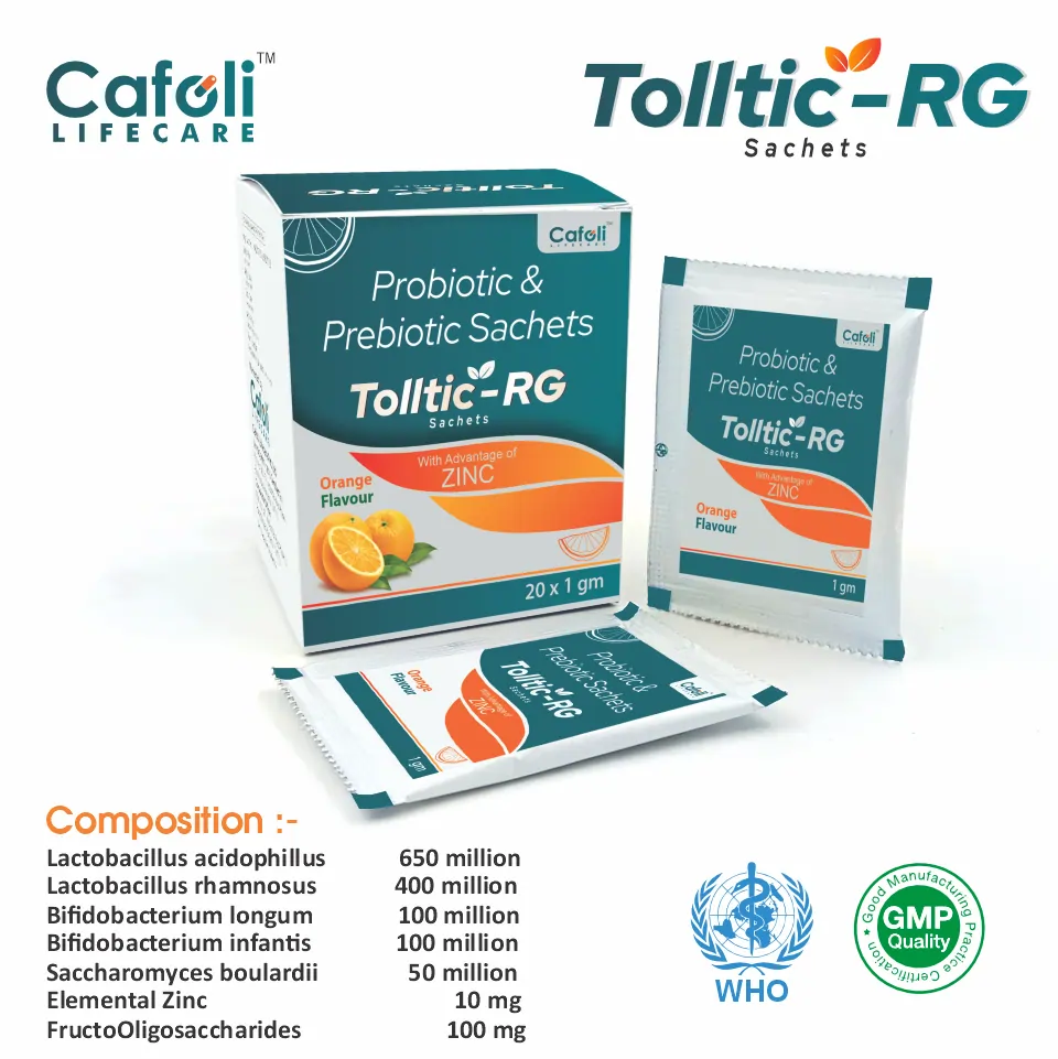 Lactobacillus, Bifidobacterium, Saccharomyces, Zinc at the best price in PCD Pharma Franchise for Probiotic, Digestive Support, Immune Support.